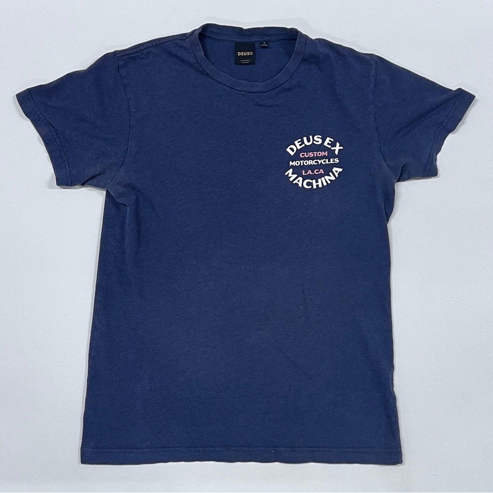 Deus Motorcycles Deus Ex Machina Navy Tee Small
